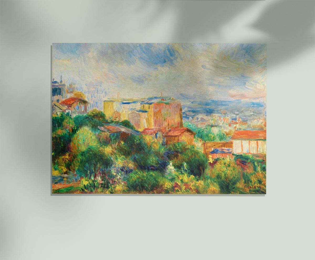 View From Montmartre Painting by Pierre Auguste Renoir