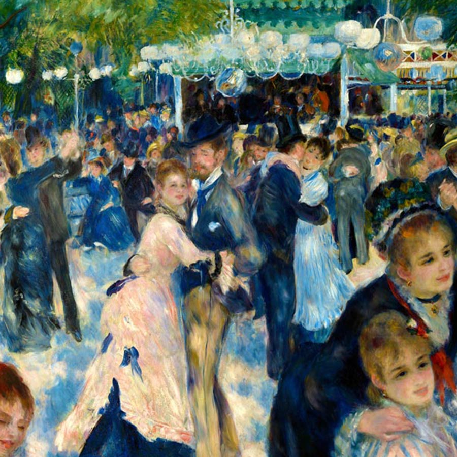 Bal du le Moulin de la Galette Painting by Pierre Auguste Renoir