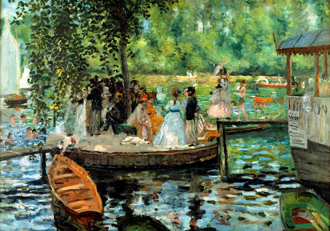 La Grenouillère Painting by Pierre Auguste Renoir