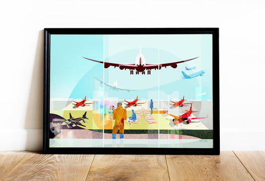 Airport Day Art Print by Rufus Krieger