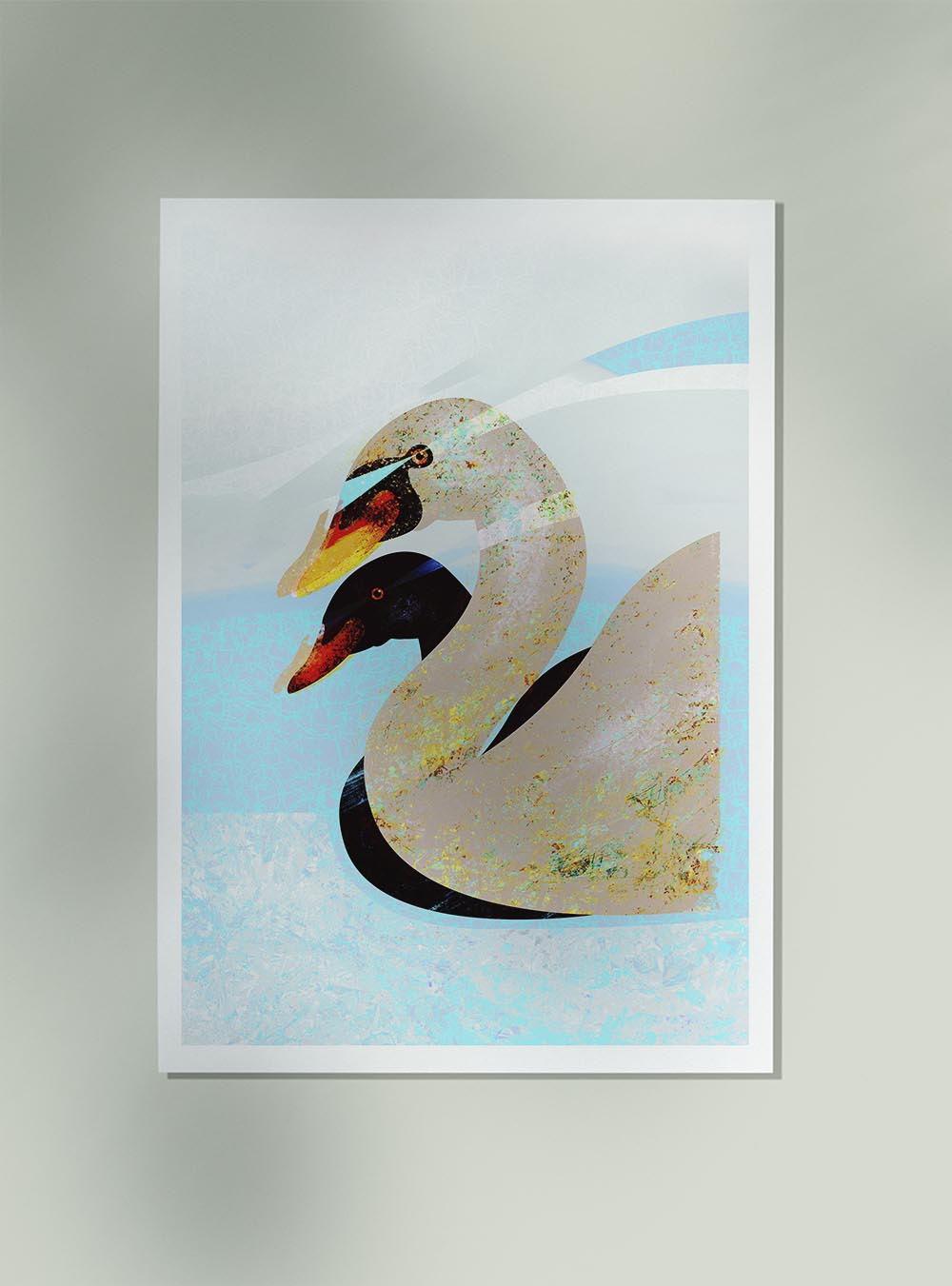 Swans Art Print by Rufus Krieger