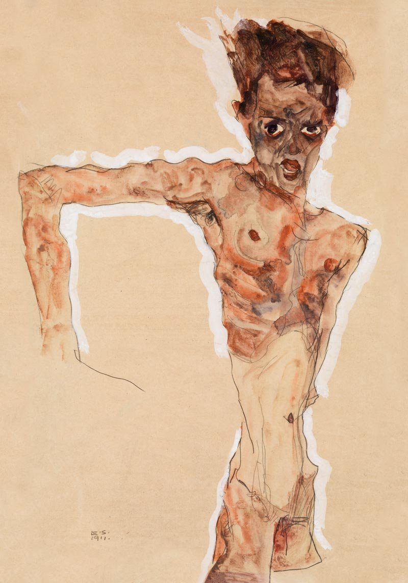 Naked Man: Self-Portrait by Egon Schiele