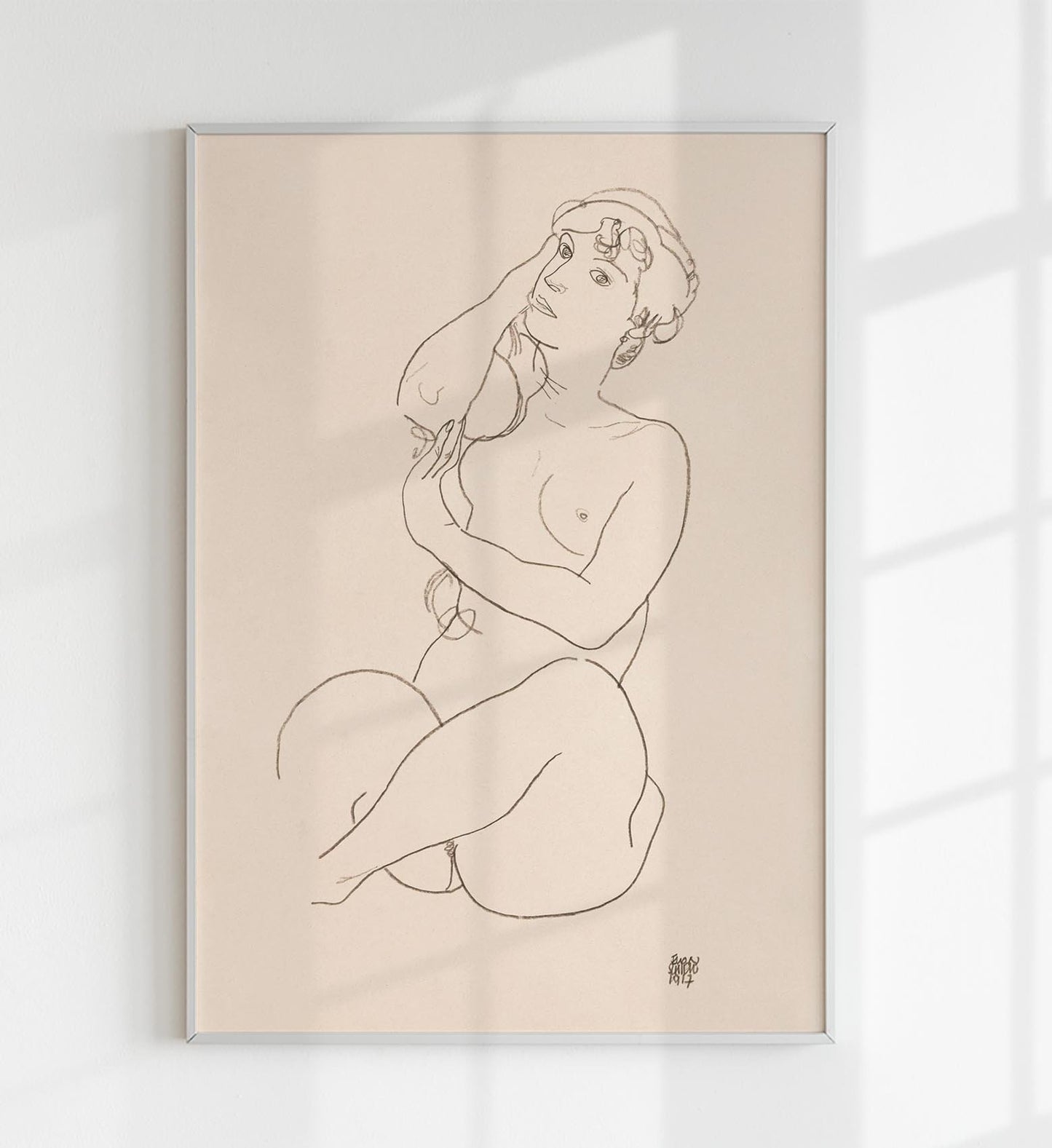 Naked Lady Nr. 2 by Egon Schiele