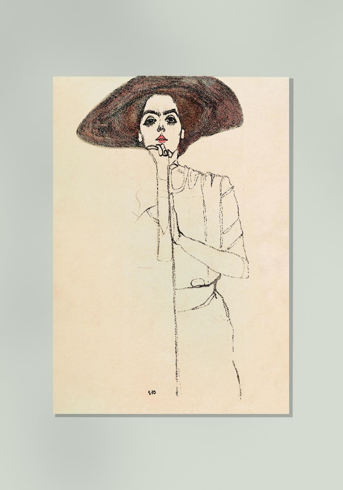Portrait of a Woman (1910) by Egon Schiele