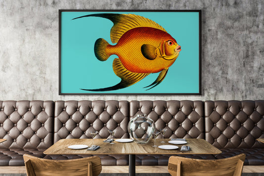 Turquoise Fish Poster