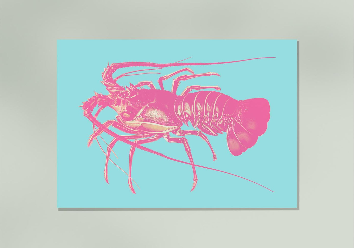 Pink Lobster Pop Art Poster