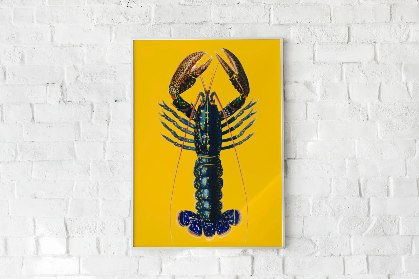 Lobster Yellow Poster