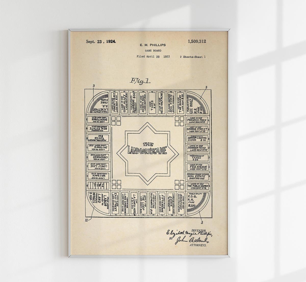 Monopoly Patent Poster