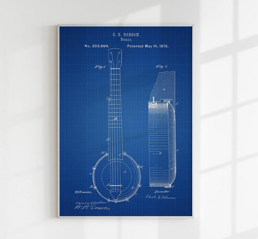 Banjo Patent Poster