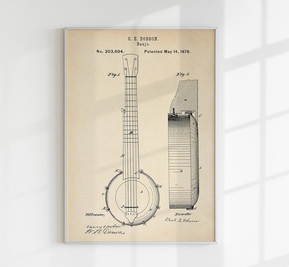 Banjo Patent Poster