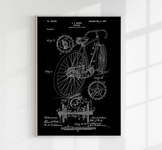 Bike Patent Poster