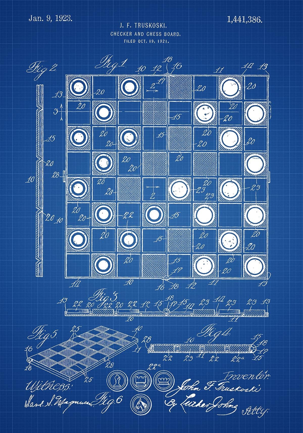 Chessboard Patent Poster