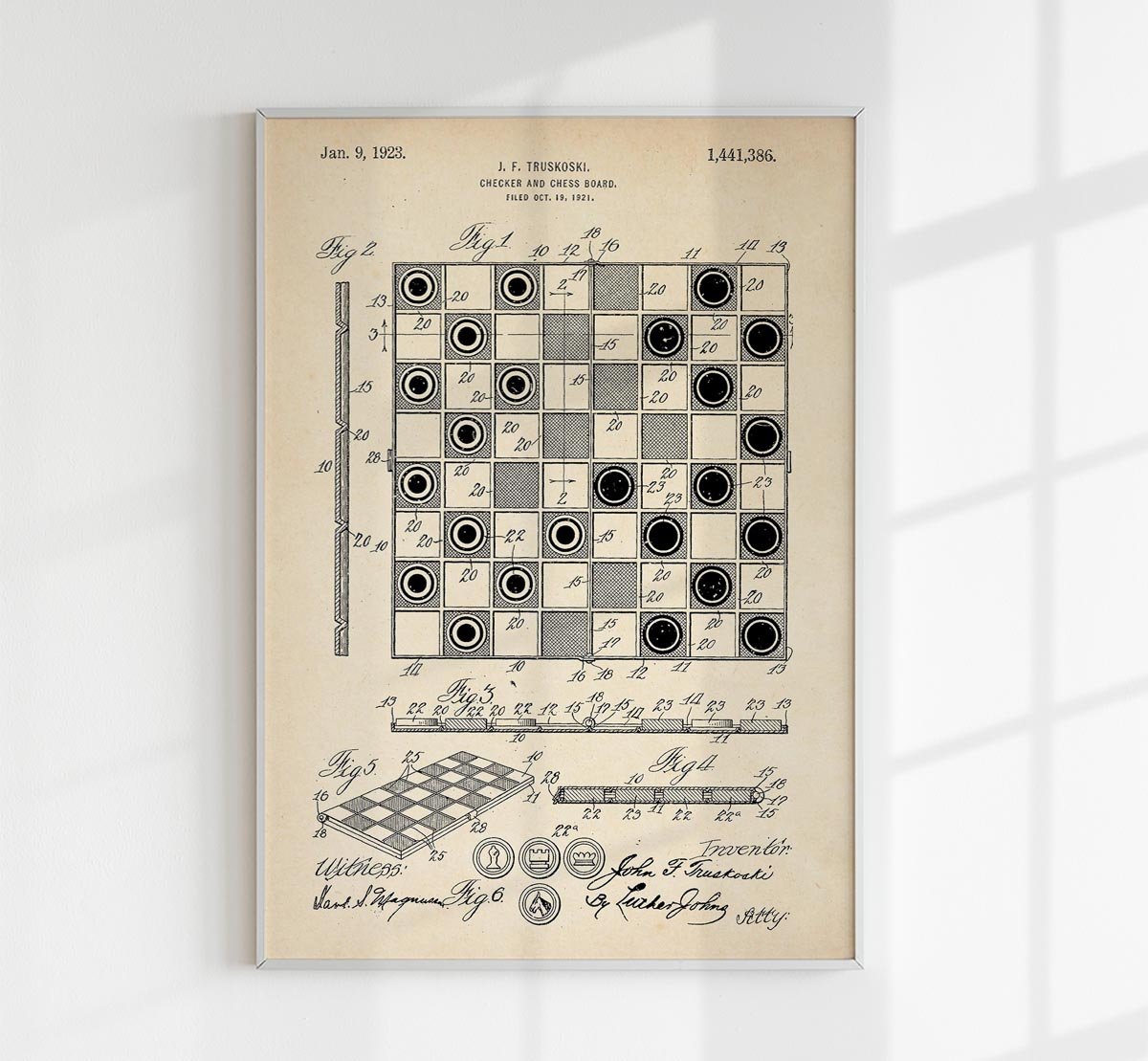 Chessboard Patent Poster
