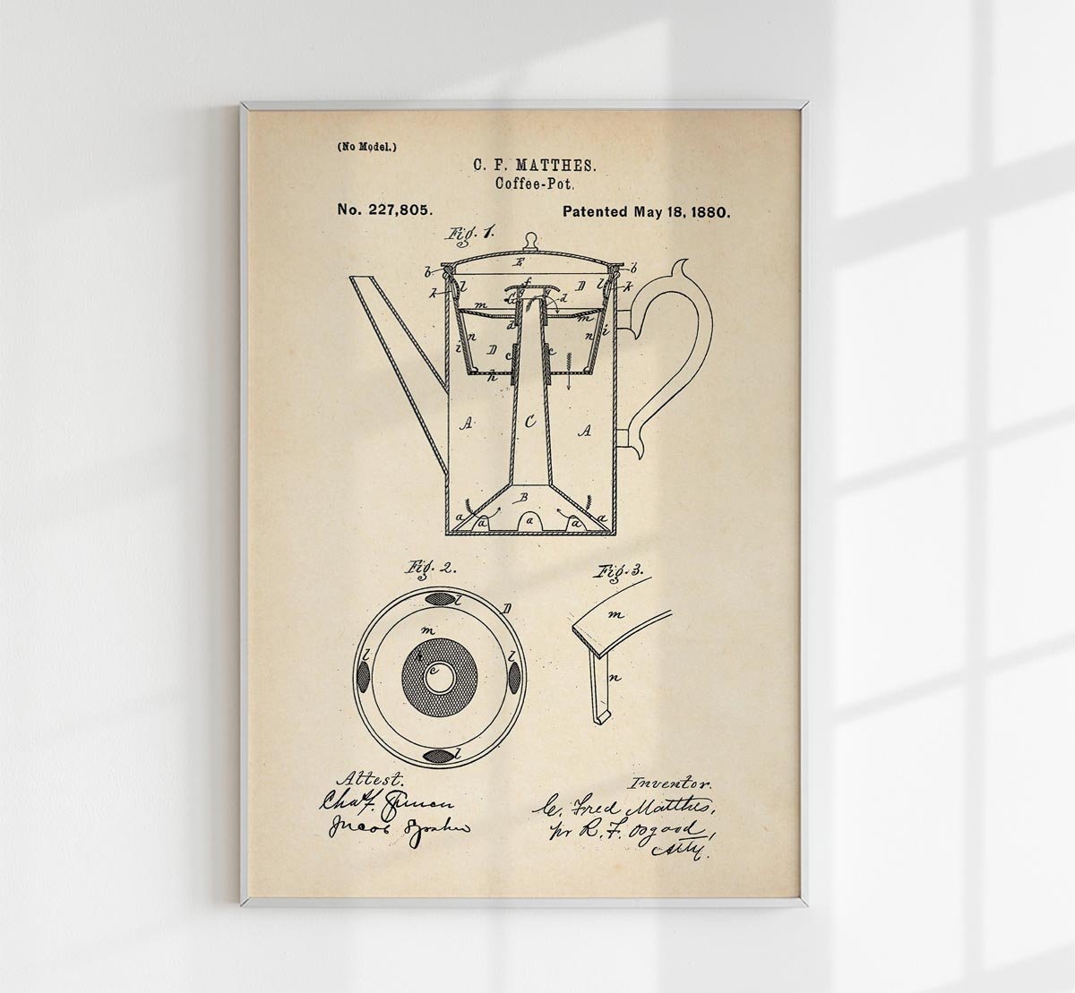Coffee Pot Patent Poster