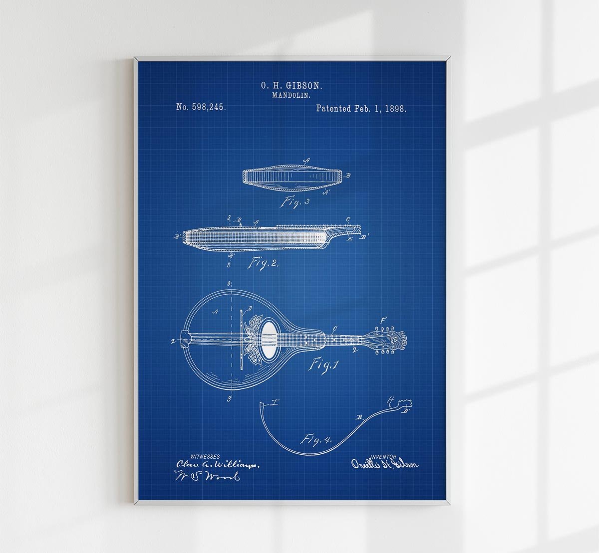 Mandolin Patent Poster