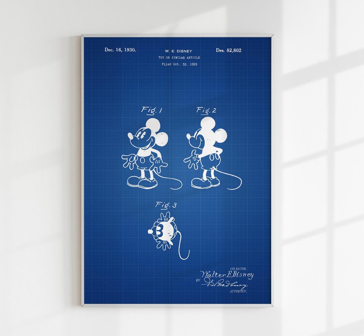 Mickey Mouse Patent Poster
