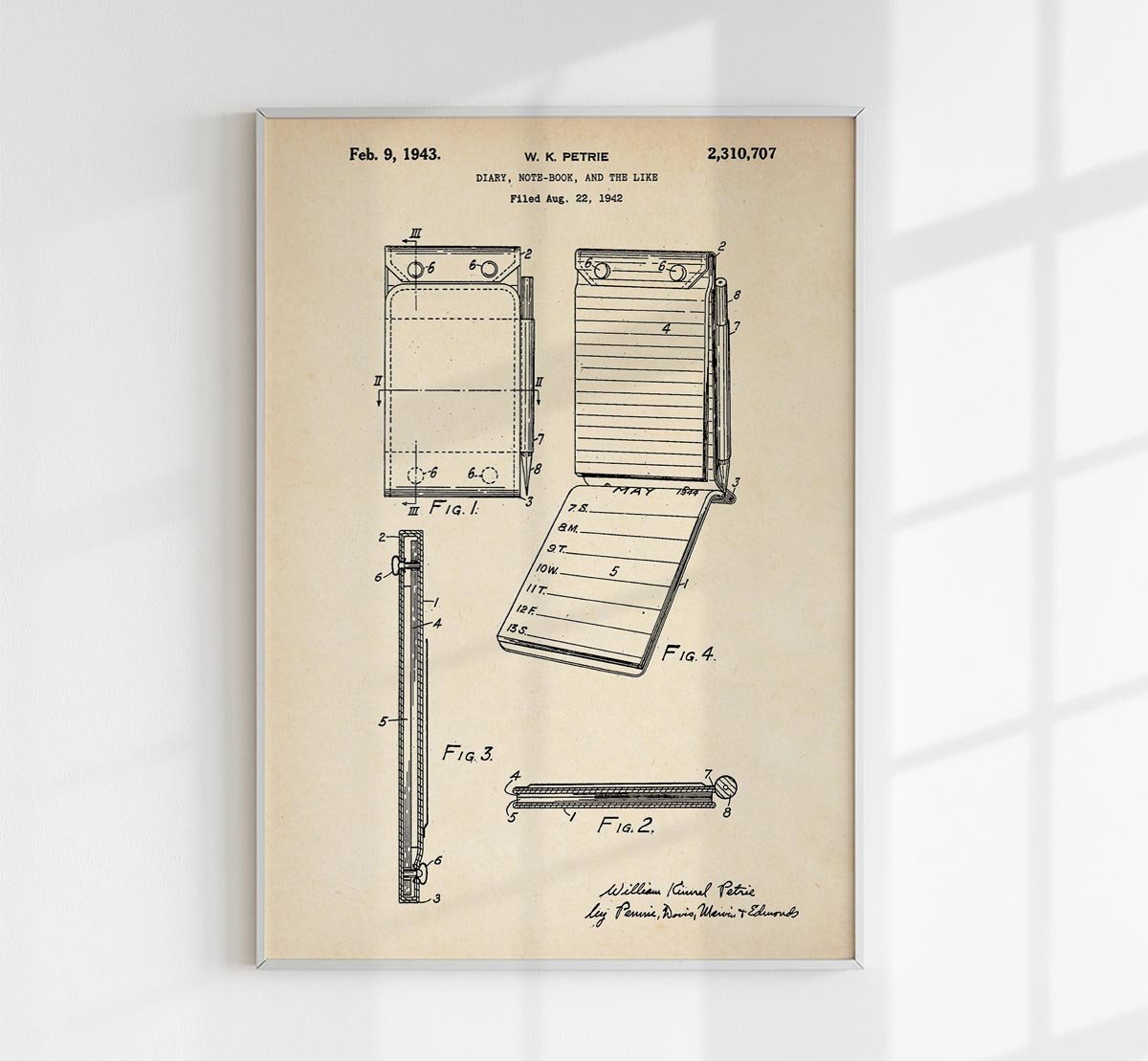 Notebook Patent Poster