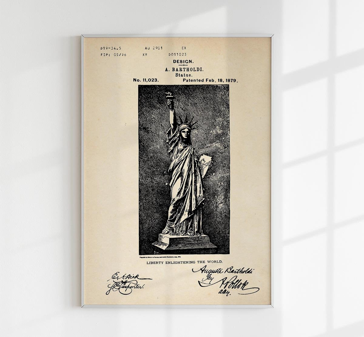 Statue of Liberty Patent Poster