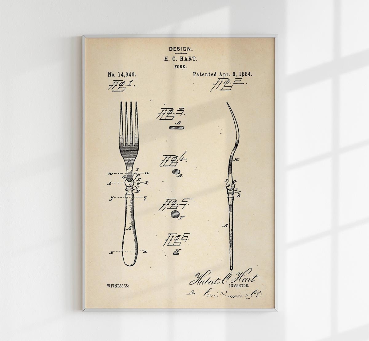 Fork Patent Poster