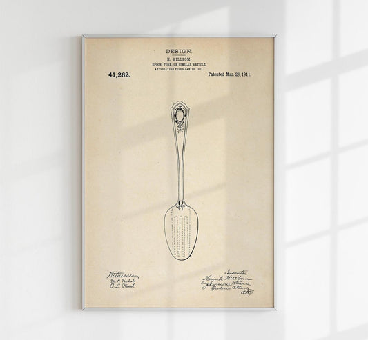 Spoon Patent Poster