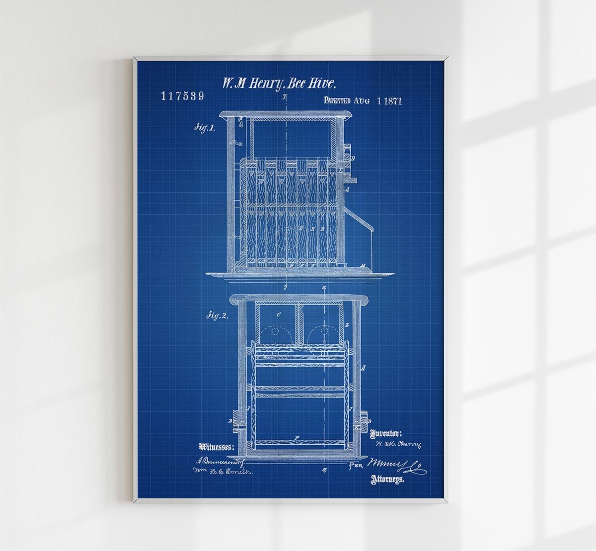 Bee Hive Patent Poster