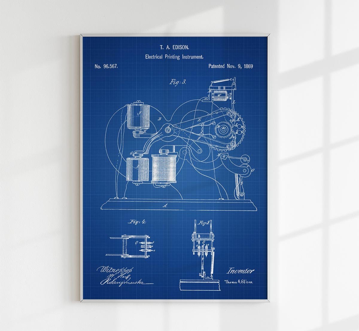 Electrical Printing Instrument Patent Poster