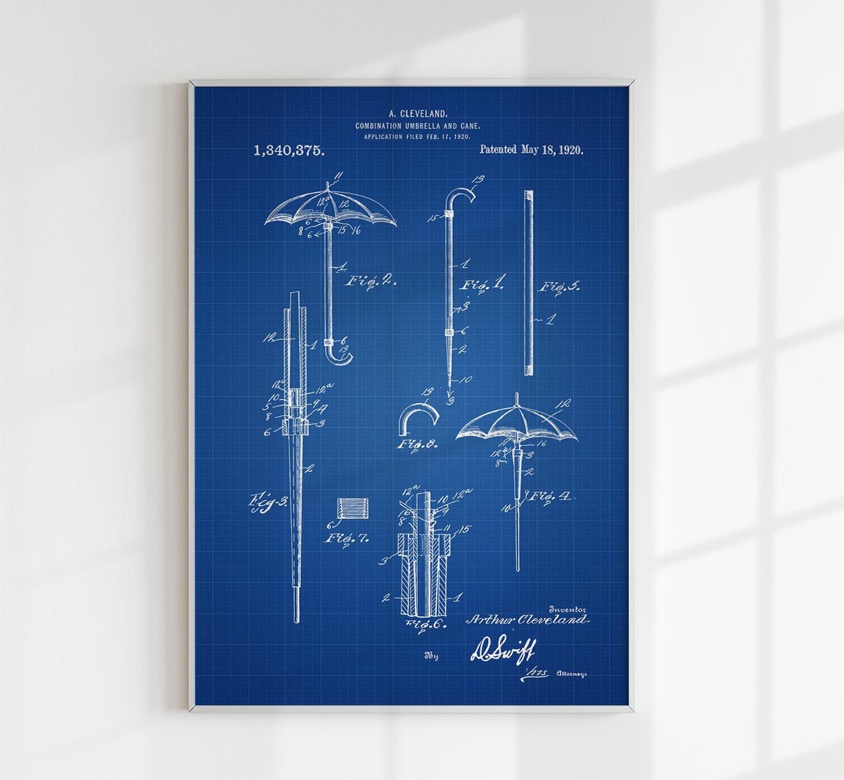 Umbrella Patent Poster