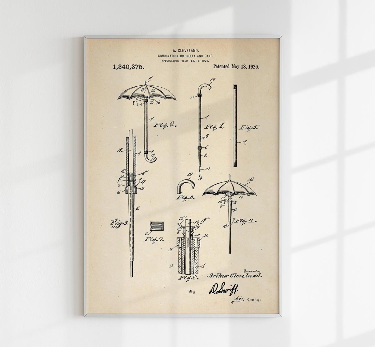 Umbrella Patent Poster