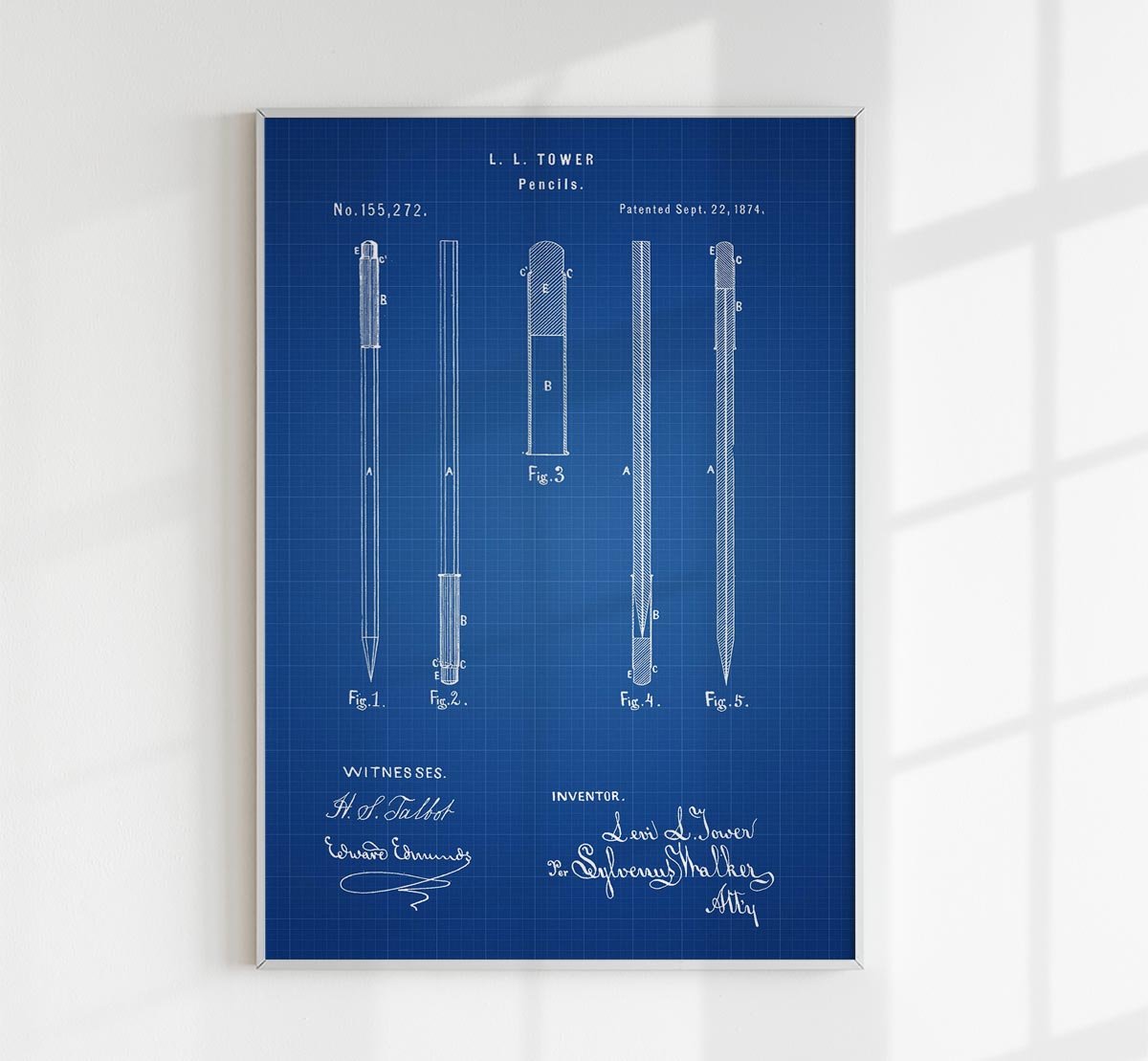Pencils Patent Poster