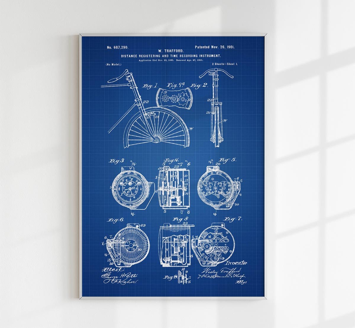 Distance & Time Recording Instrument Patent Poster