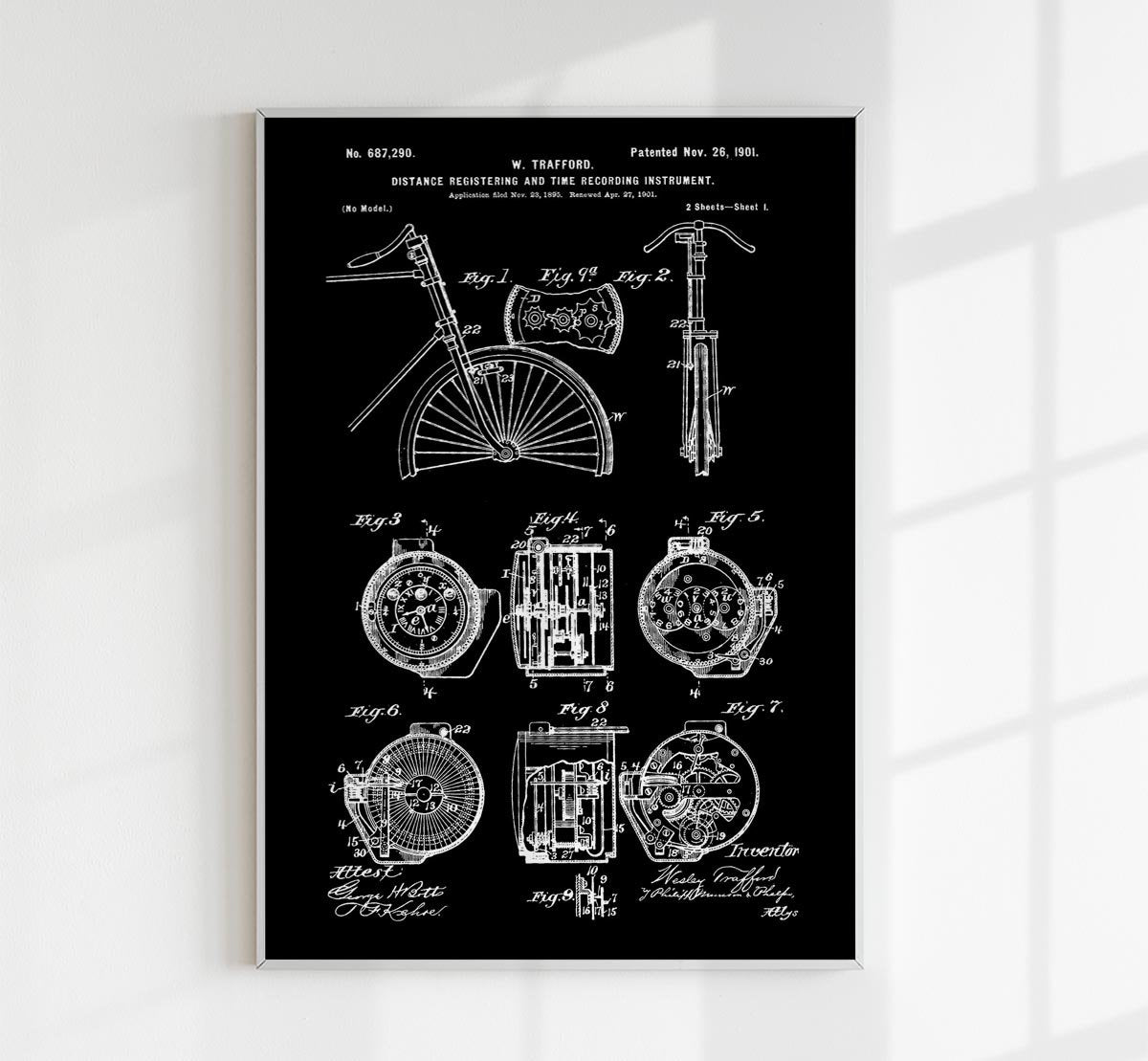 Distance & Time Recording Instrument Patent Poster