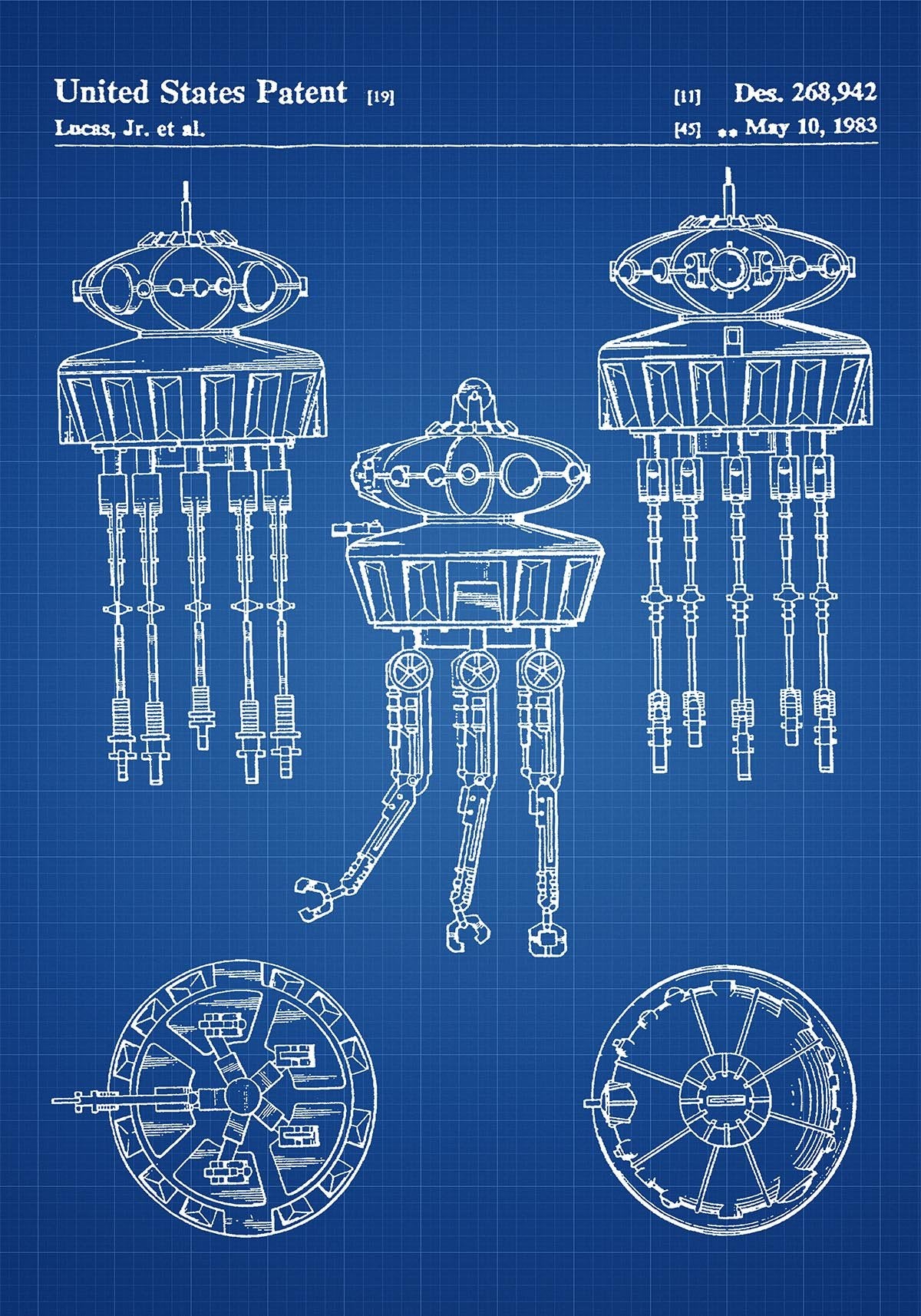 Starwars B Patent Poster