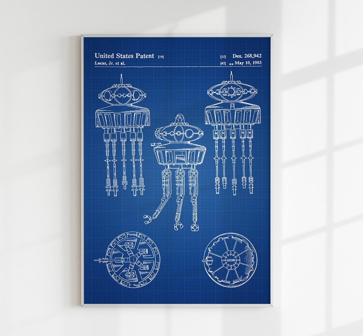 Starwars B Patent Poster