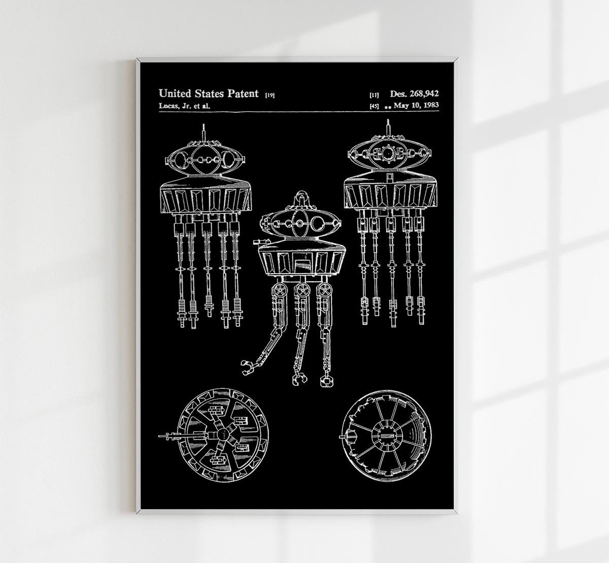 Starwars B Patent Poster