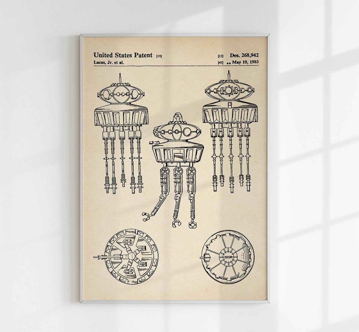 Starwars B Patent Poster