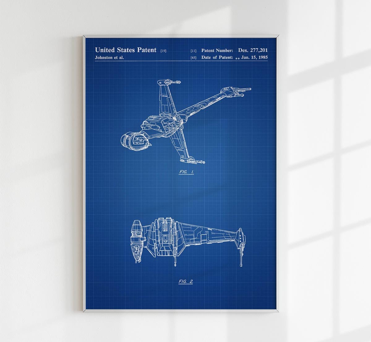 Starwars D Patent Poster