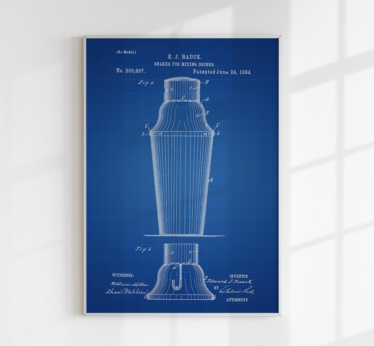 Cocktail Shaker B Patent Poster