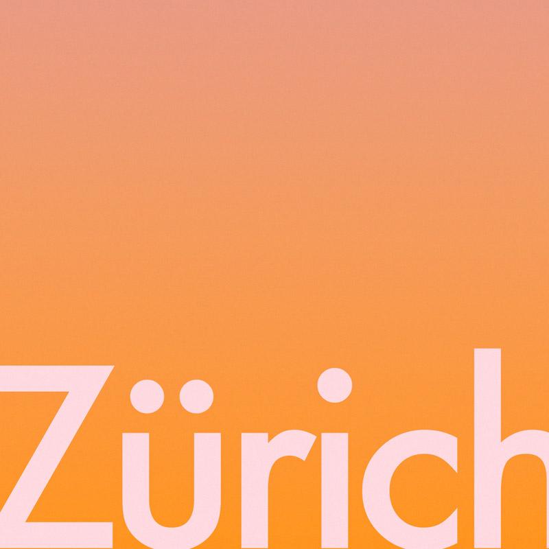 Zürich Sunset City Art Print