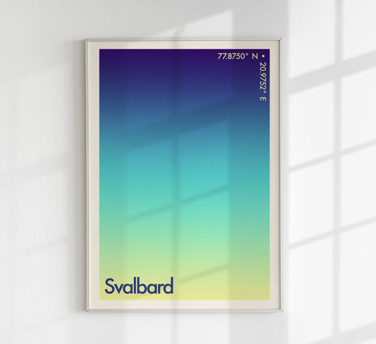 Svalbard Sunset City Art Print