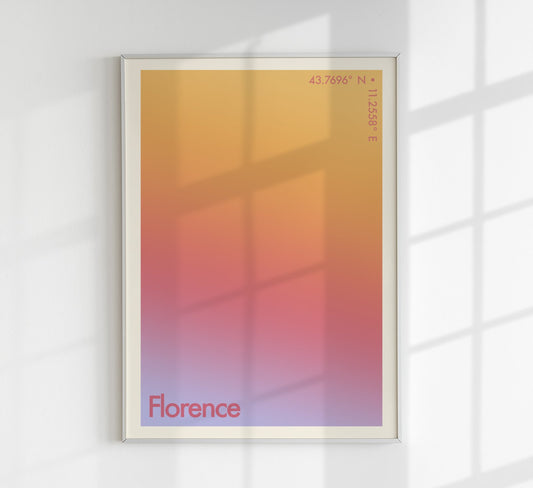 Florence Sunset City Art Print