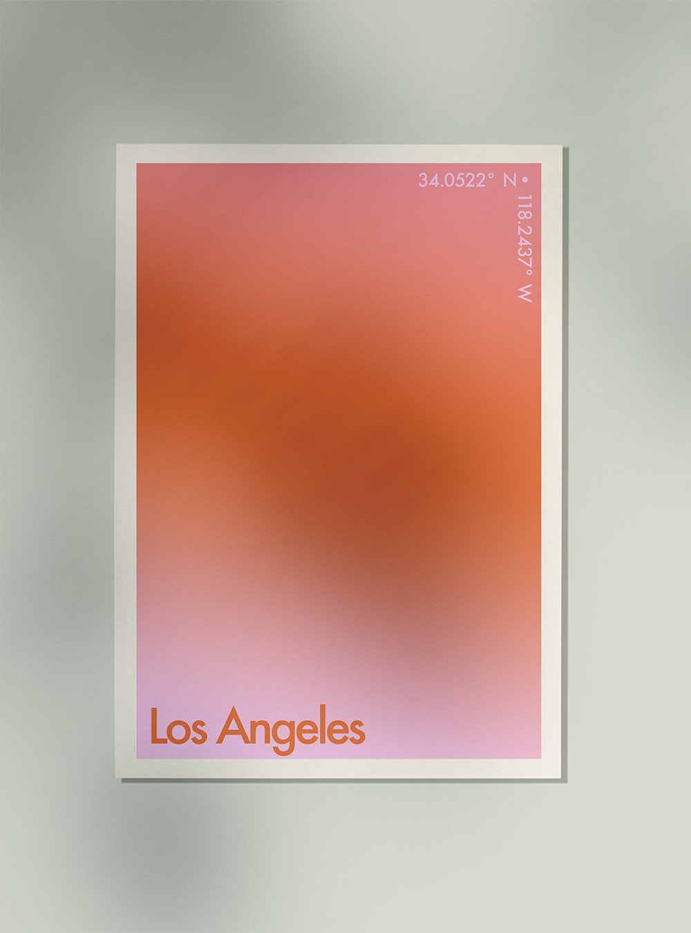 Los Angeles Sunset City Art Print