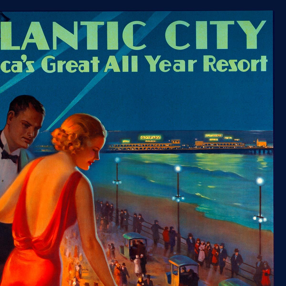 Atlantic City Travel Poster