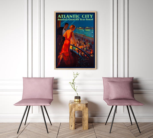 Atlantic City Travel Poster