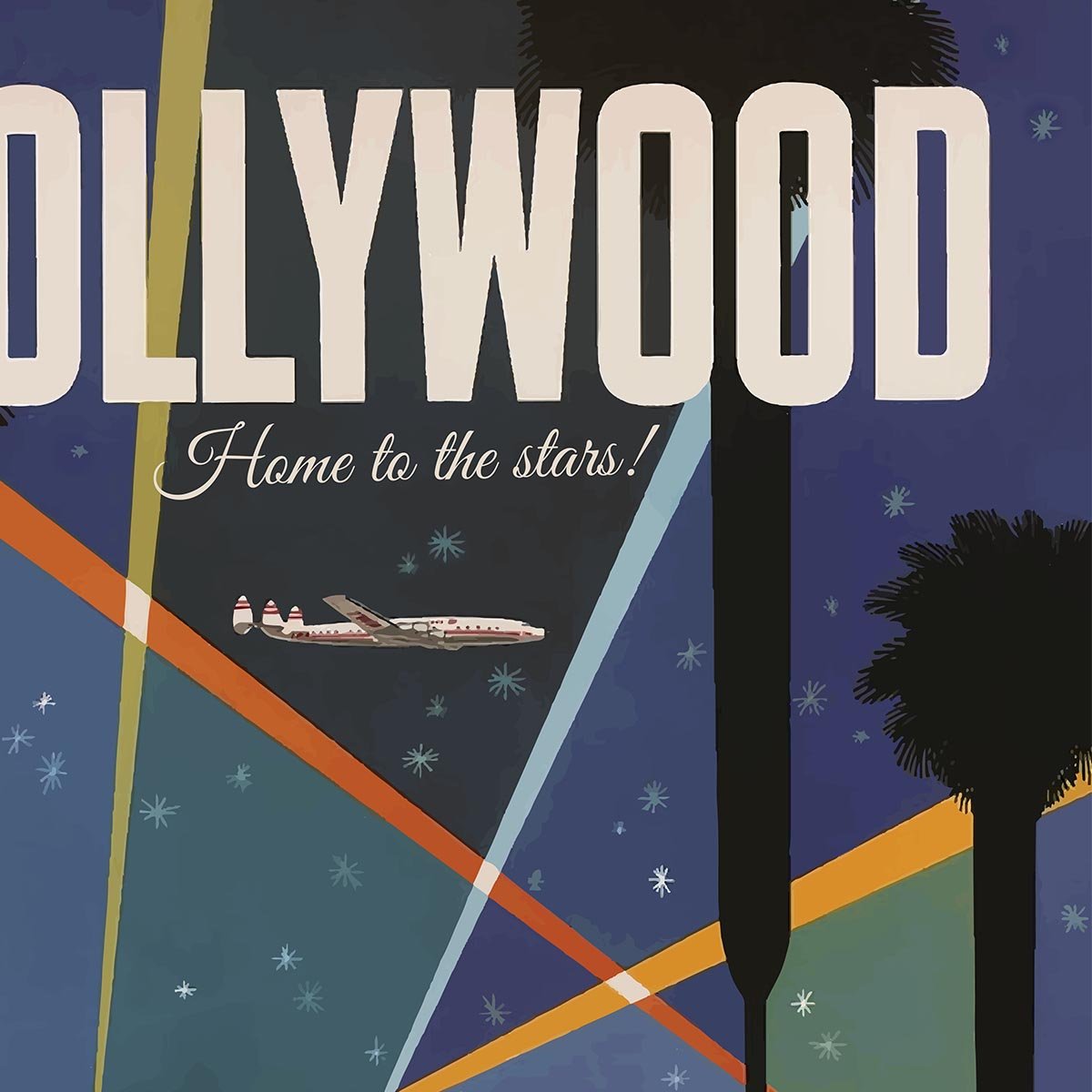 Hollywood Travel Poster