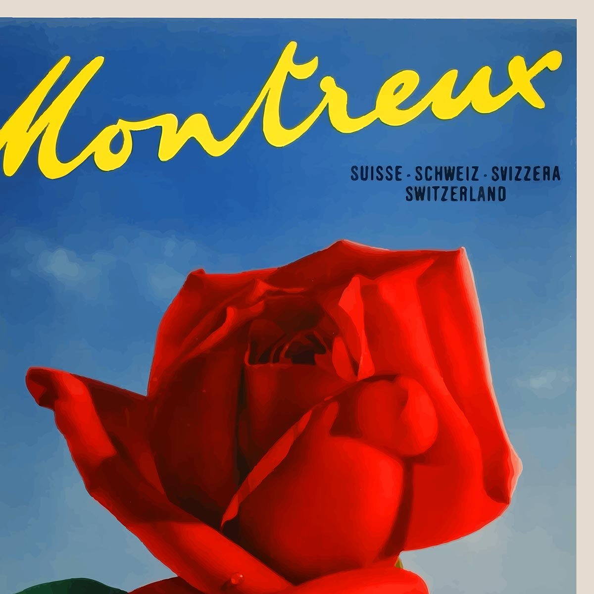 Montreux Switzerland Travel Poster
