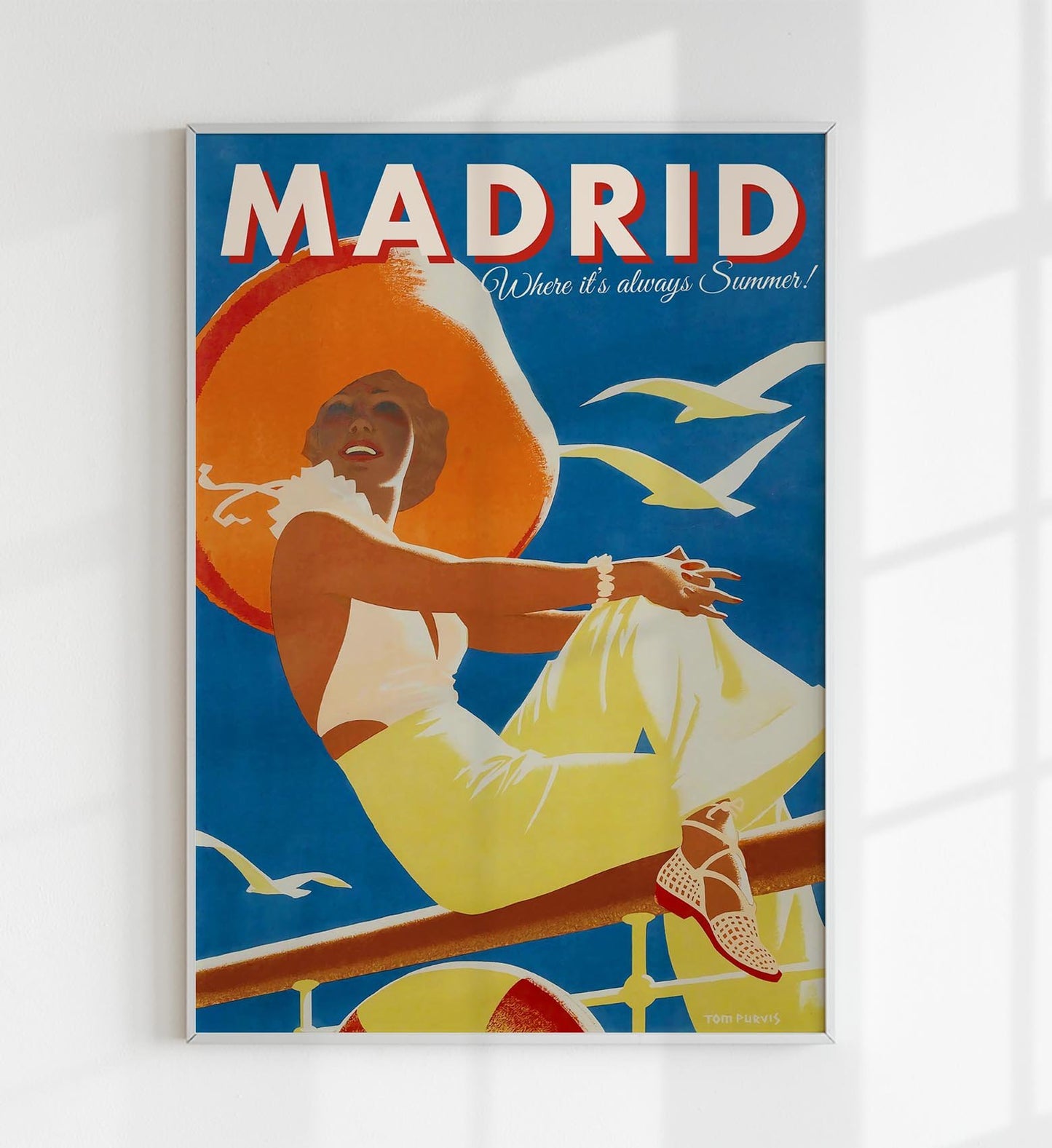 Madrid Travel Poster