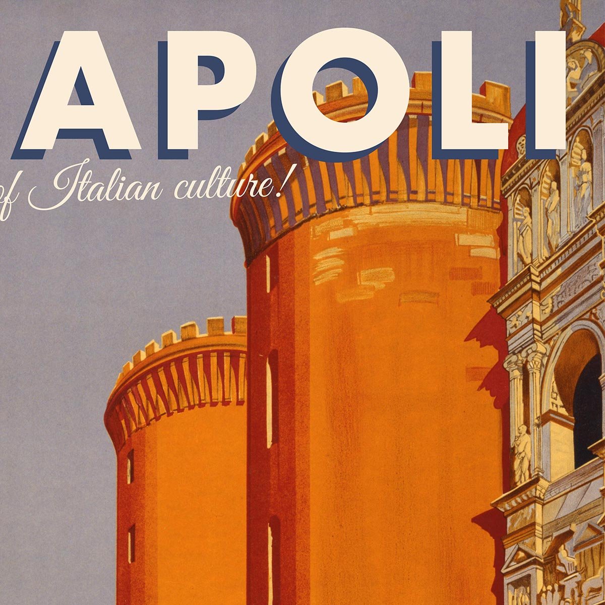 Napoli Italy Travel Poster