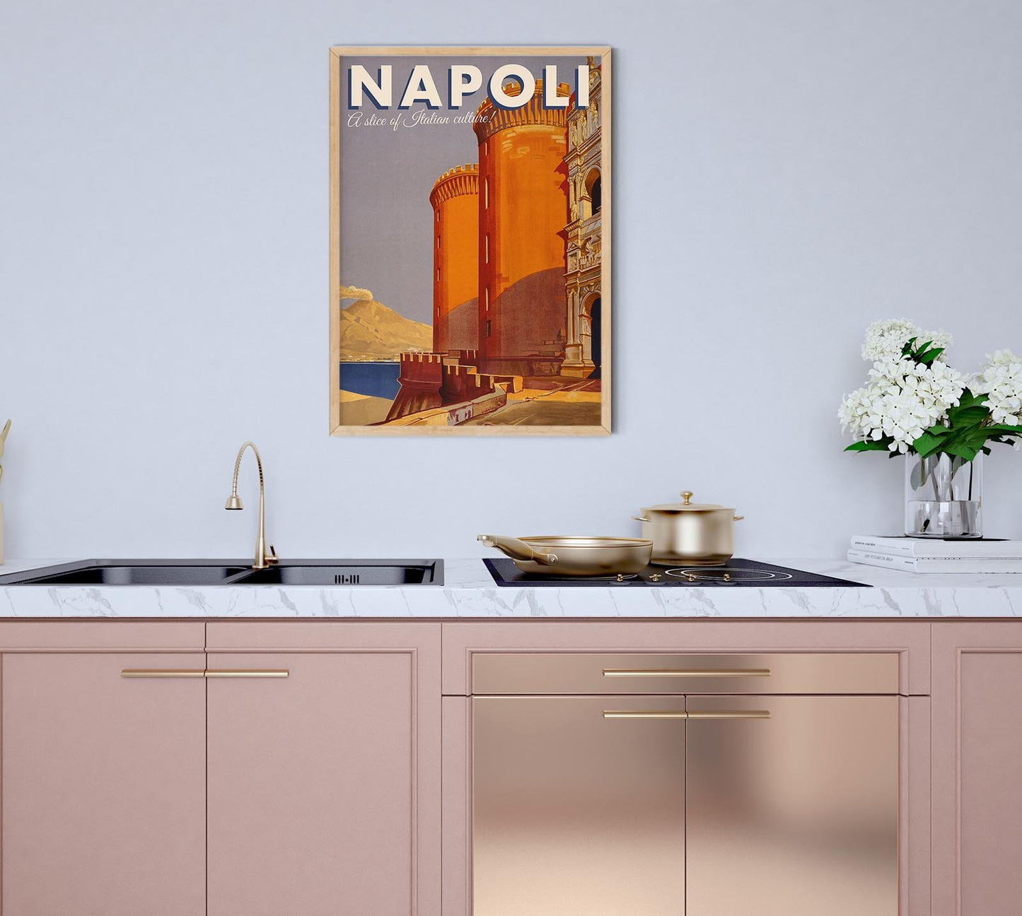 Napoli Italy Travel Poster