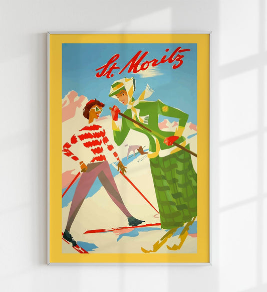 St. Moritz Travel Poster