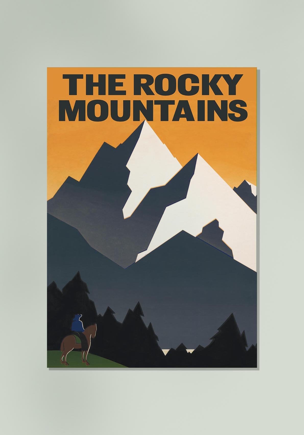 The Rocky Mountains Travel Poster